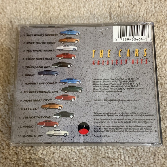 🔥 5 for $5🔥 The Cars Greatest Hits CD - Picture 5 of 5